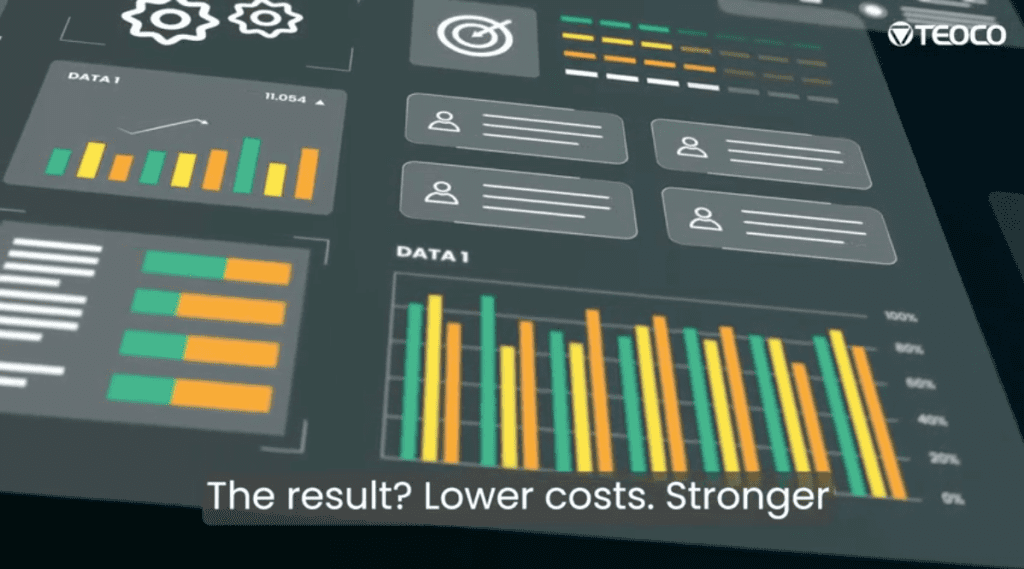 Telecom utility invoice management dashboard showing automated invoice processing, billing validation and utility cost analytics.