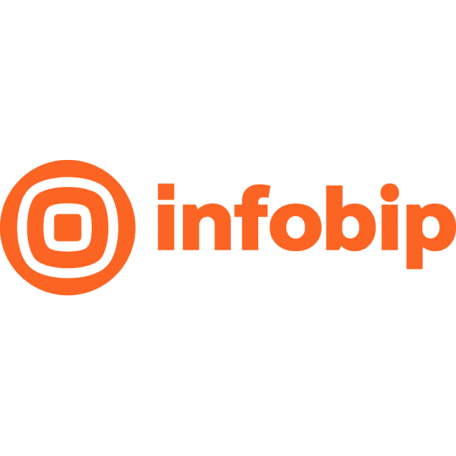 Infobip logo horizontal orange